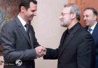 مسؤول إيراني: لاريجاني التقى بالأسد في دمشق ولا أساس لمغادرة الاخير بلاده